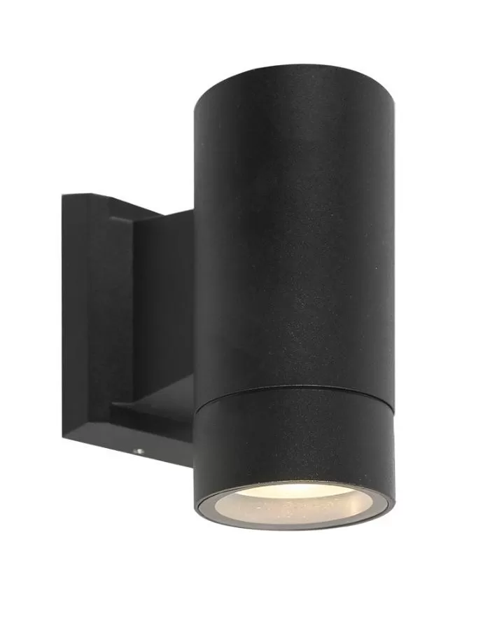 Aplique unidireccional cilíndrico 1xGU10 Markas Lahti negro